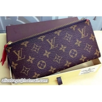 Good Looking Louis Vuitton Monogram Canvas ADELE WALLET M61287 Red