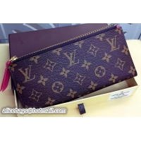 Buy Cheapest Louis Vuitton Monogram Canvas ADELE WALLET M61287 Rose