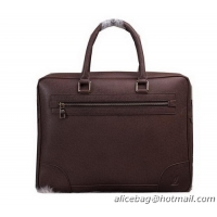 Louis Vuitton Taiga Leather Briefcase M80398 Brown