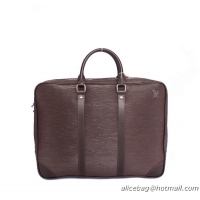Louis Vuitton Taiga Leather Briefcase M3201 Brown