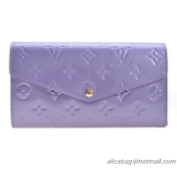 Louis Vuitton Monogram Vernis Sarah Wallet M95150 Lavender