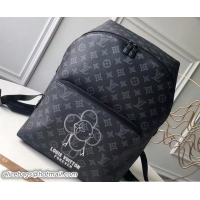 Best Grade Louis Vuitton Vivienne Mascot Monogram Eclipse Canvas Apollo Backpack Bag M43675 2018