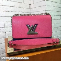 Expensive Louis Vuitton TWIST EPI Leather Bag 50271 Pink&Blue