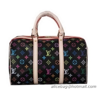 Louis Vuitton Monogram Multicolore Speedy 35 Bag M446 Black