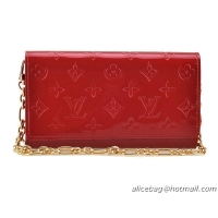 Louis Vuitton M90088 Red Monogram Vernis Chaine Wallet