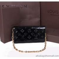 Louis Vuitton Monogram Vernis Chaine Wallet M90088 Black