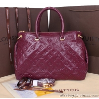 Louis Vuitton Monogram Empreinte Pallas Tote Bag M40908 Dark Purple