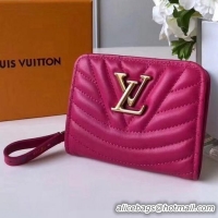 Best Product Louis Vuitton New Wave Short Zip Wallet 121202 Rosy 2018 Collection