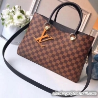 Good Looking Louis Vuitton Damier Ebene Canvas LV Riverside Handbag N40050 Noir 2018 Collection