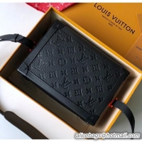 Top Grade Louis Vuitton Men's Box Shoulder Bag M53288 Black 2019