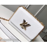 Fashion Louis Vuitton EPI Twist MM Bag M54804 White/Gold 2018