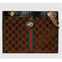 Lowest Price Gucci Rajah large tote 537219 Brown