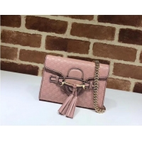 AAAAA Gucci Mini leather bag 449636 pink