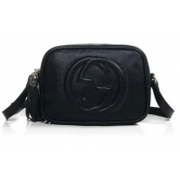 High Quality Gucci 308364 A7M0G 1000 Soho Black Leather Disco Bag