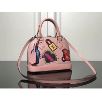 Discount Louis Vuitton original Epi Leather ALMA BB M52481 Rose Ballerine Pink