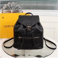 Luxury Louis Vuitton Monogram Empreinte Calf Leather Backpack M43431 Black