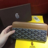 Inexpensive Goyard Zippy Wallet 020110 Black And Tan