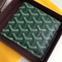 Best Cheap Goyard Short 6 Card Slots Billfold Wallet 020085 Green