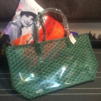 Best Price Goyard Saint Transparent Tote PM 2377 Green