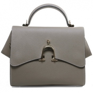 Hermes Stirrup Top Handle Bag H1955 Grey