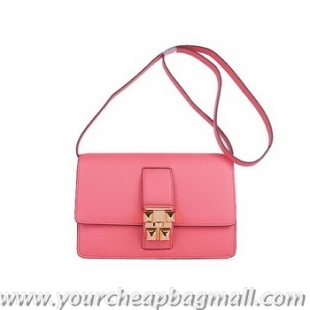 Cheapest Hermes Medor Light Pink Calfskin Shoulder Bag H2816 Gold