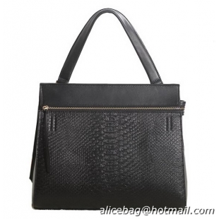 Low Cost Celine New EDGE Bag in Original Snake Leather 3405 Black