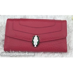BVLGARI Wallet Pochette in Calf Leather BG1243 Rose