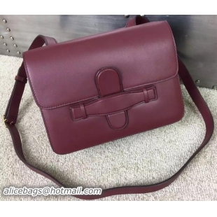 Big Enough CELINE Symmetrical Bag in Original Leather C77423 Burgundy