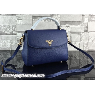Popular Style PRADA Shoulder Flap Bag Calfskin Leather P2968 Royal