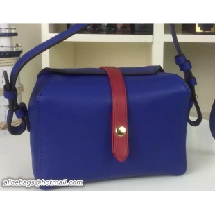 Crafted Celine Natural Calfskin Box On Strap Bag 703091 Blue