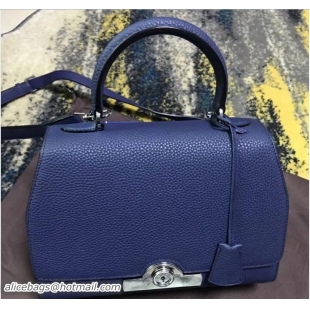 Duplicate Moynat Petite Réjane Bag in Taurillon Gex Togo Leather M12201 Blue