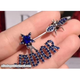 Sophisticated Dior J'adior Earrings Blue 419070