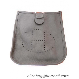 Inexpensive Hermes mini Evelyne Messenger Bag H1608S Grey