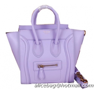Celine Luggage Nano Bag Ferrari Leather CL3308S Lavender