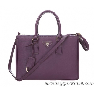 Prada 30cm Saffiano Leather Tote Bag BN18201 Purple
