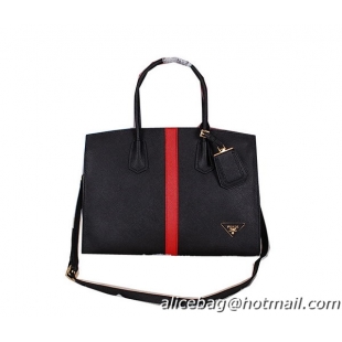 Prada Saffiano Cuir Leather Tote Bag BN2788 Black