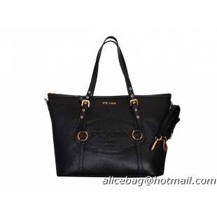 Prada Shoulder Bags Calf Leather BL8503 Black