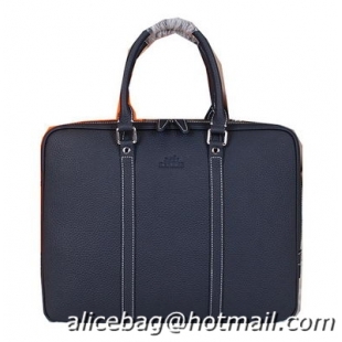 Hermes Briefcase Original Calf Leather HM086 Royal