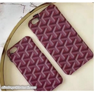 New Style Goyard iPhone Cover Case GD890 Bungundy