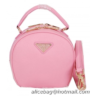 Prada Saffiano Leather Hobo Bag BL0896 Pink