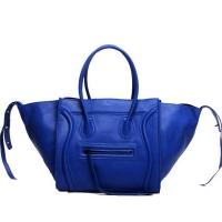 Celine Luggage Phantom Square Bags Smooth Leather 108905 Blue
