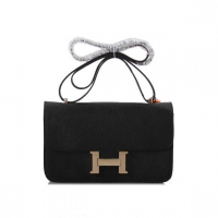 Hermes Constance Bag Togo Leather 1622L Black Golden