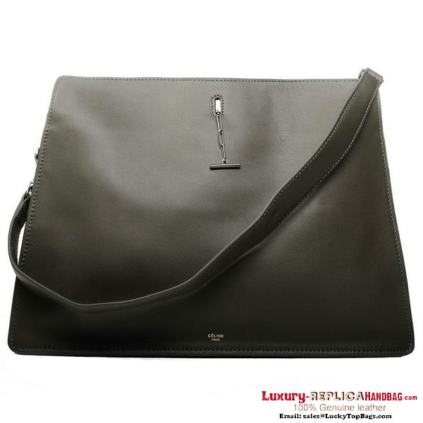 Celine 2012 Fall Shoulder Bag Original Leather 171413NDA Dark Green