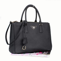 Fashion Prada Saffiano Calf Leather Tote Bag BN2274 Black
