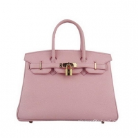 Hermes Birkin 30cm Togo Leather Bag Pink 6088 Gold