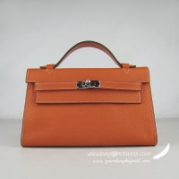 Hermes H008 cattle neck stripe orange bags