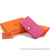 Low Price Hermes Dogon Combined Wallets A508 Roseo