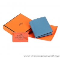 Best Free Shippings Hermes MC Socrate Wallet H6002 Blue