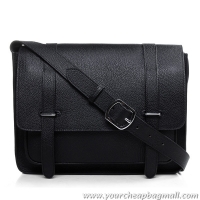 New Free Shipping Hermes Etriviere Messenger Bag Togo Leather H1069S Black