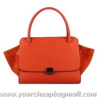 Inexpensive Celine Trapeze Bag Clemence Leather 18024 Orange